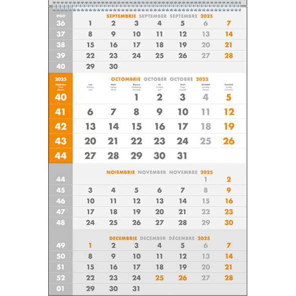Calendar triptic de perete Special
