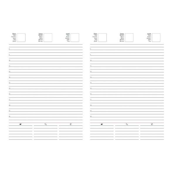 Agenda nedatata 15x21 cm Matra 439