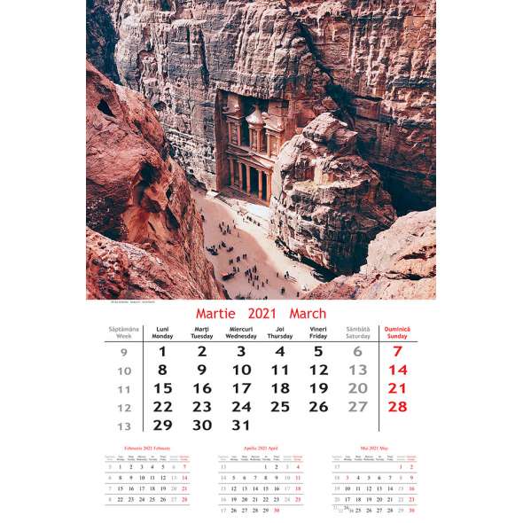 Calendar de perete Gradini 2022