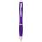 Nash ballpoint pen with coloured barrel and grip, White
