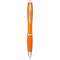 Nash ballpoint pen with coloured barrel and grip, White