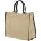 Harry large tote bag made from jute, Natural,White