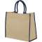 Harry large tote bag made from jute, Natural,White