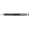 Aluminium lacquered ballpen Oliver, black