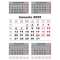 Calendar triptic de perete Business