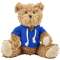Plush teddy bear Monty, light blue