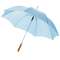 Lisa 23" auto open umbrella with wooden handle, solid black