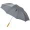 Lisa 23" auto open umbrella with wooden handle, solid black
