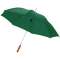 Lisa 23" auto open umbrella with wooden handle, solid black